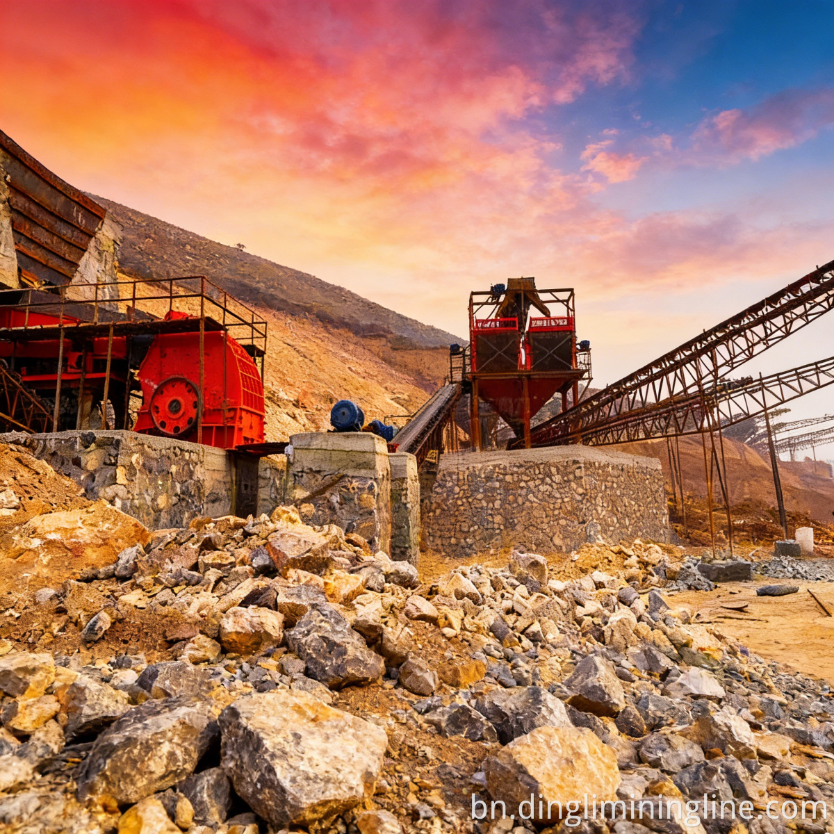 Large Rock Crushing Production Line